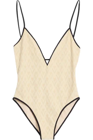 VALENTINO GARAVANI Jacquard Logo Swimsuit