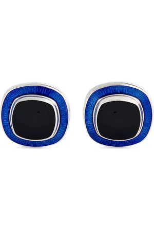 DEAKIN & FRANCIS Sterling Silver Enamel Cufflinks