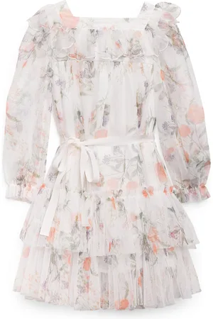 Petite Amalie Tulle Floral Dress