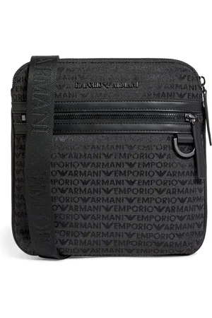 Emporio Armani Cotton-Blend Logo Cross-Body Bag