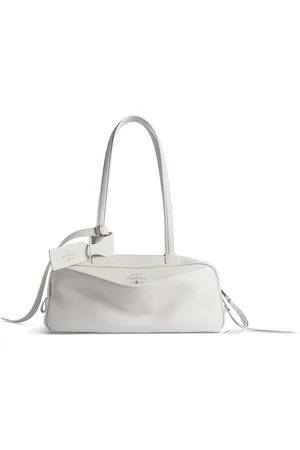 Balenciaga Small Leather Carrie Bowling Top-Handle Bag