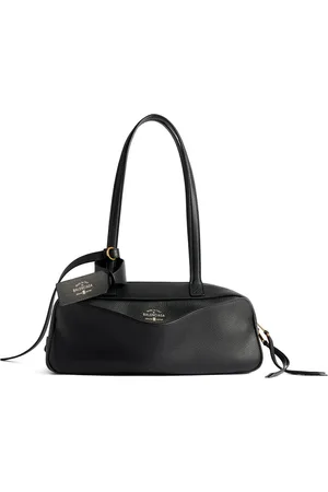 Balenciaga Small Leather Carrie Bowling Top-Handle Bag