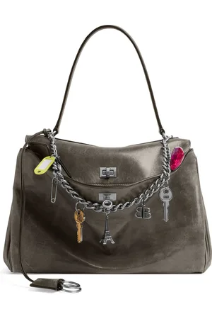 Balenciaga Medium Lambskin Rodeo Shoulder Bag