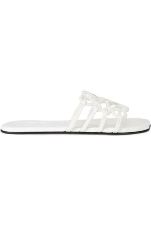 Loewe Leather Petal Anagram Slides