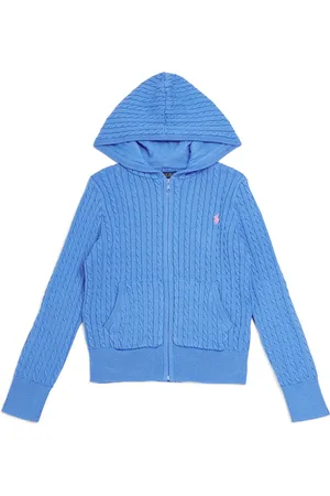 Ralph Lauren Cotton Cable-Knit Hoodie