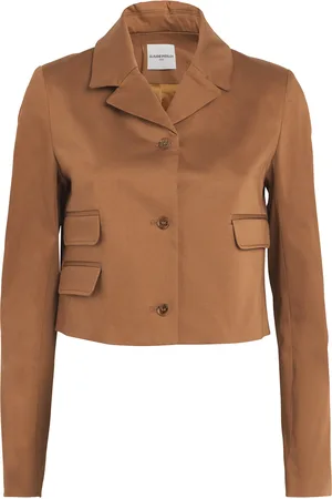 Claudie Pierlot Stretch-Cotton Cropped Blazer
