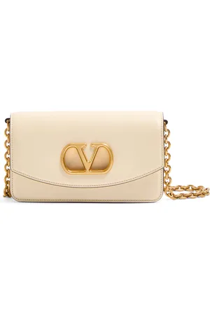 VALENTINO GARAVANI Small Leather Vain Clutch Bag