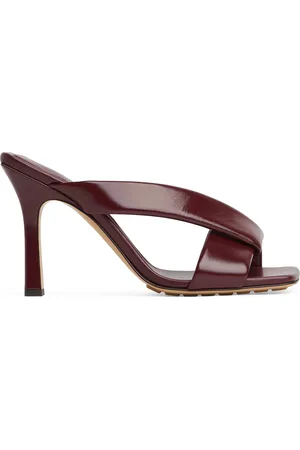 Bottega Veneta Leather Riva Mules 90