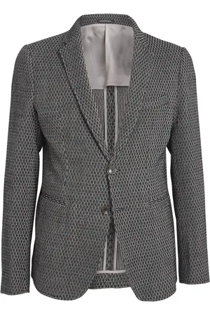 Emporio Armani Stretch-Virgin Wool Icon Armure Blazer