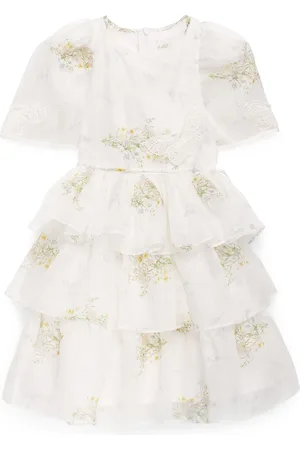 Petite Amalie Linen-Silk Tiered Dress