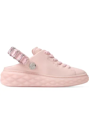 Jimmy Choo Diamond Maxi Leather Slingback Sneakers