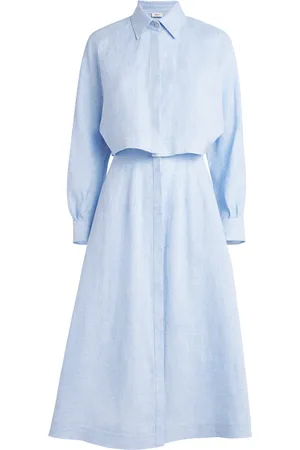 Agnona Linen Shirt Dress