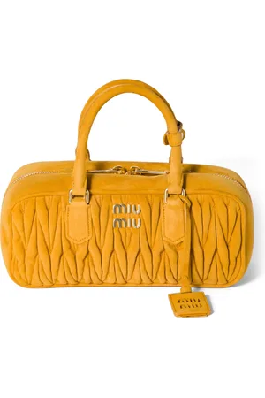 Miu Miu Matelassé Suede Arcadie Top-Handle Bag