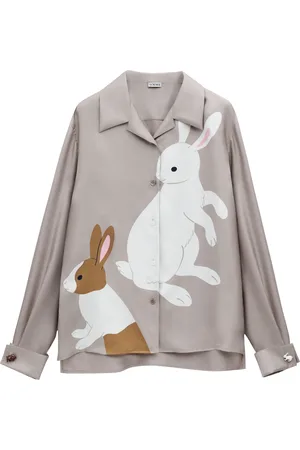 Loewe X Suna Fujita Silk Rabbit Shirt
