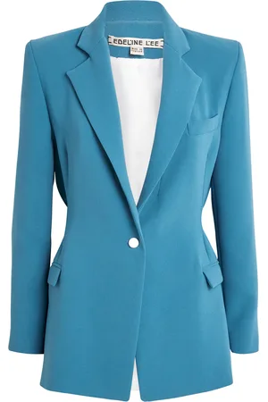 Edeline Lee Ruched-Back Lola Blazer