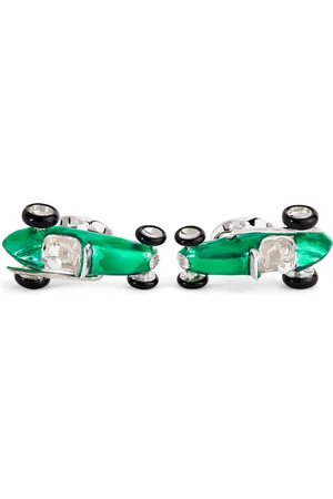 DEAKIN & FRANCIS Sterling Silver Racing Car Cufflinks