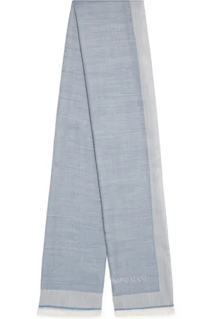 Emporio Armani Wool-Silk Logo Stole