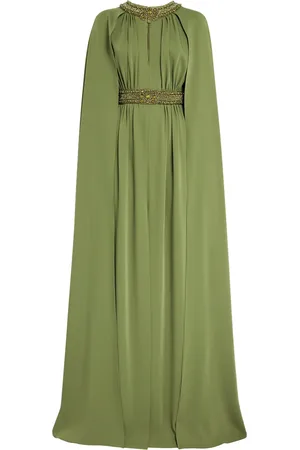 Zuhair Murad Cady Embroidered Cape Gown