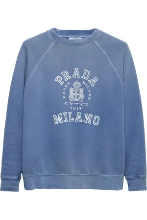 Prada Faded Logo Print Sweatshirt