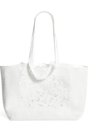 Sandro Crochet Tote Bag