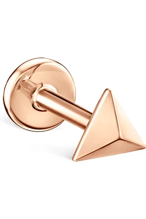 Maria Tash Faceted Triangle Threaded Stud Earring