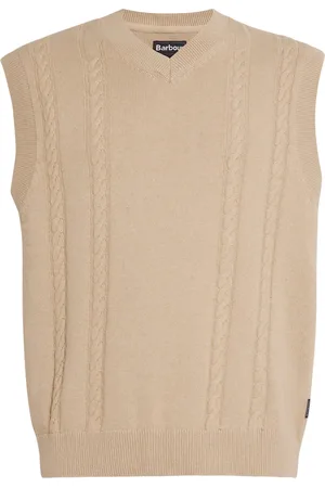 Barbour Cotton Cable-Knit Navar Sweater Vest