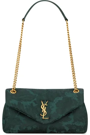 Saint Laurent Floral Jacquard Calypso Shoulder Bag