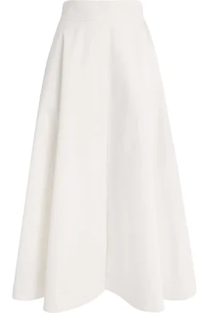 Patou Cotton Gabardine Midi Skirt
