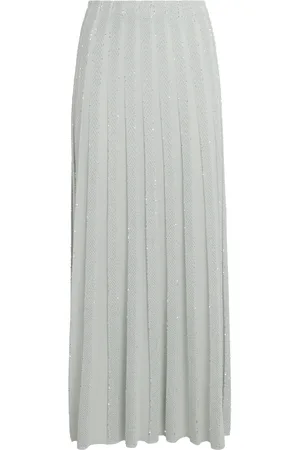 D.EXTERIOR D. Exterior Sequinned Flared Maxi Skirt