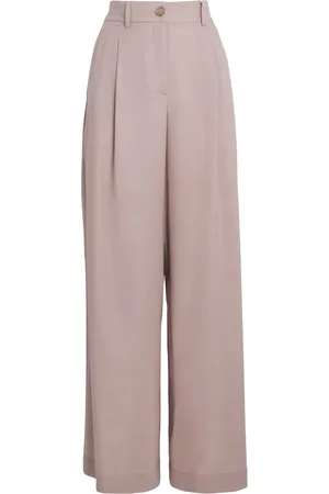 COLOMBO Worsted Cashmere Wide-Leg Trousers