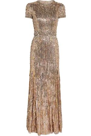 Jenny Packham Sequinned Celeste Maxi Dress