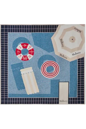 MULBERRY Silk Summer Pool Scarf