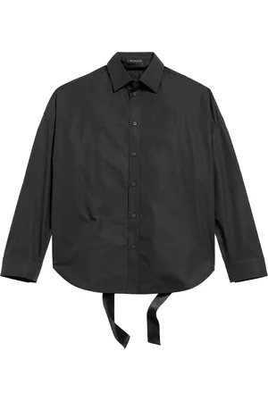 Balenciaga Cotton Poplin Lace-Up Shirt
