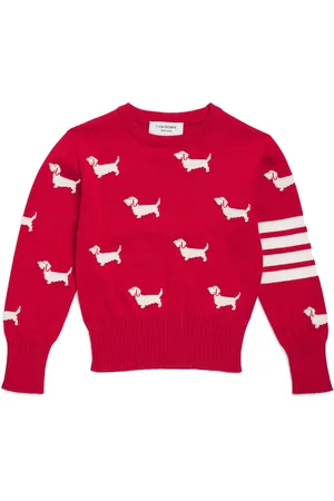Thom Browne Cotton Hector 4-Bar Sweater
