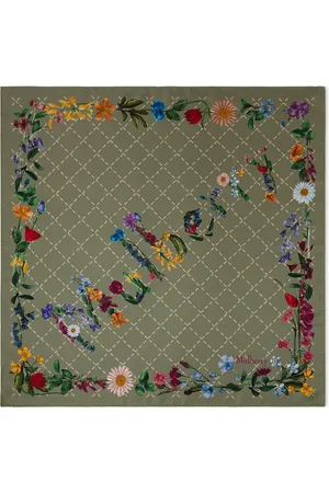 MULBERRY Silk Wild Floral Scarf