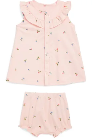 Petit Bateau Floral Dress and Bloomers Set