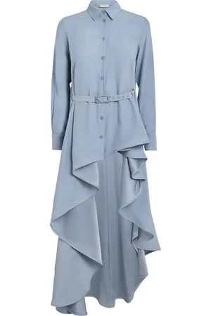 PALMER / HARDING Crepe High-Low Super Shirt