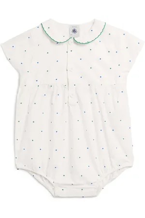 Petit Bateau Cotton Spot Print Bodysuit