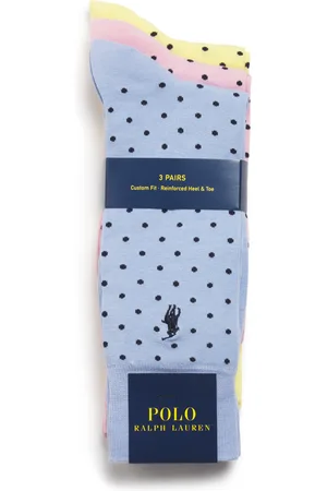 Ralph Lauren Cotton-Blend Polka-Dot Socks