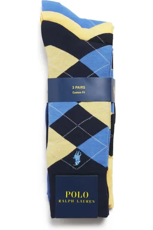Ralph Lauren Cotton-Blend Argyle Crew Socks