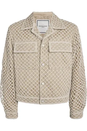 WOOYOUNGMI Net-Overlay BomberJacket