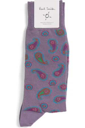 Paul Smith Cotton-Blend Summer Paisley Socks