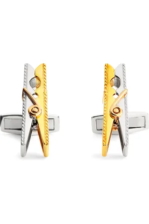 Tateossian Sterling Silver Mayfair Peg Cufflinks
