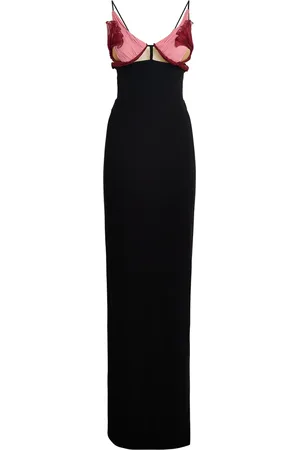 Nensi Dojaka Knitted Evie Petal Maxi Dress
