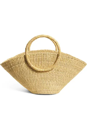 Muun Medium Straw Luna Tote Bag