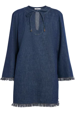 ZIMMERMANN Denim Rhiannon Mini Dress