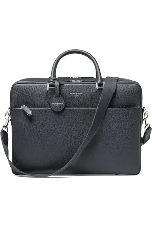 ASPINAL OF LONDON Leather 48 Hour Mount Street Travel Bag