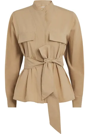 Max Mara Cotton Poplin Belted Jacket
