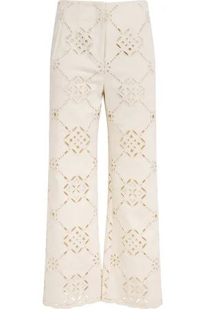 VERONICA BEARD Stretch-Cotton Dova Wide-Leg Trousers