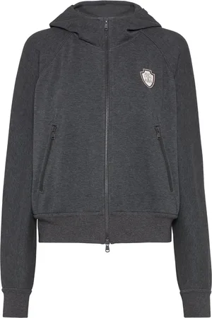 Brunello Cucinelli Techno Cotton Piqué Logo Hoodie